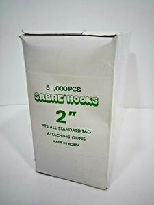2" Sabre Hook Attachments for Tagging Gun (Loose), 4000-5000 Hooks