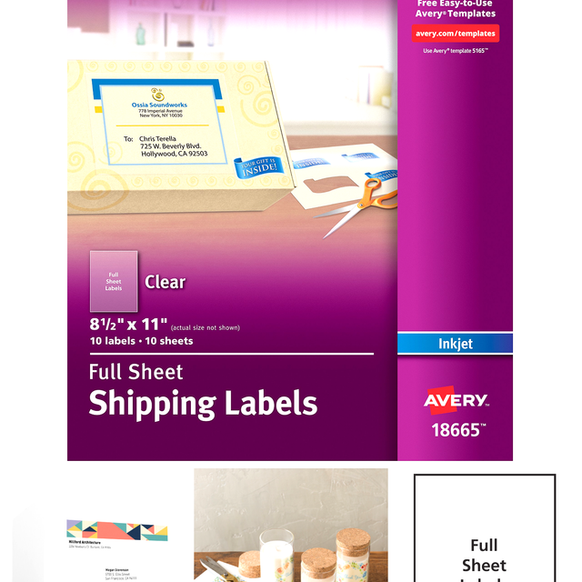 clear label sheets for printer