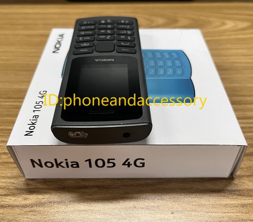 Original Nokia 105 4G Black Blue Dual SIM Unlocked cell phone - New Sealed - Afbeelding 16 van 20
