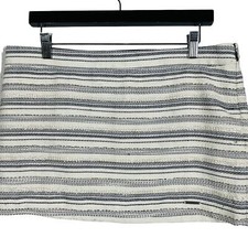 NEW Abercrombie Fitch Sequin Detail Mini Skirt Bandage Stripe - 10