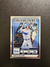 MATT MCLAIN 2022 Panini Elite Extra Edition College Tickets Optic  #CTO-35 UCLA