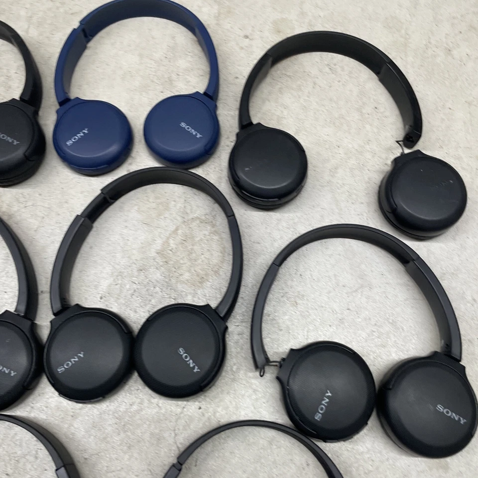 *TAL CUAL* Lote 8 auriculares inalámbricos Sony WH-CH510 negros/azules con cancelación de ruido Foto 4 de 4