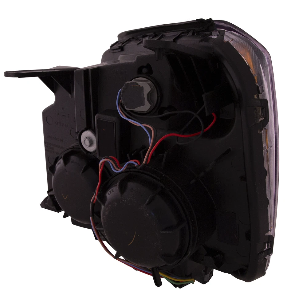 For 2016 2017 GMC Terrain Denali Headlight Black Bezel w/ Bulb Left+Right Pair Foto 4 de 4