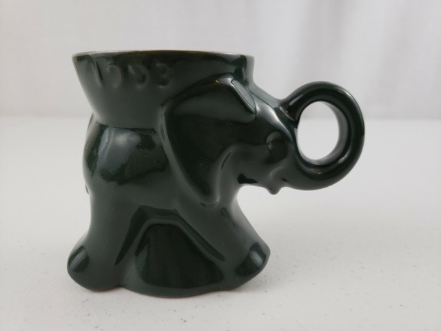 Download FRANKOMA POTTERY POLITICAL GOP 1993 DARK GREEN ELEPHANT ...