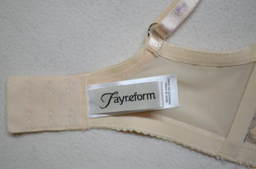 Fayreform Women's Cream/Beige Lace Underwire Balconette Bra Size AUS/NZ 10E - Picture 15 of 22