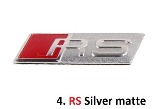 2 Pcs RS S line Steering Wheel 3D Sticker Badge For Audi A3 A4 A5 A6 A7 Q3 Q5 Q7 - Foto 9 di 11