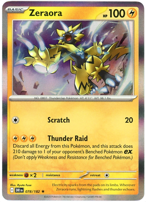 Zeraora (Holo) - 078/182 - Destined Rivals - NM/M - English