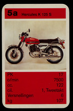 Hercules K 125 S Kwartet card/Quartet card/juego card Trading Card