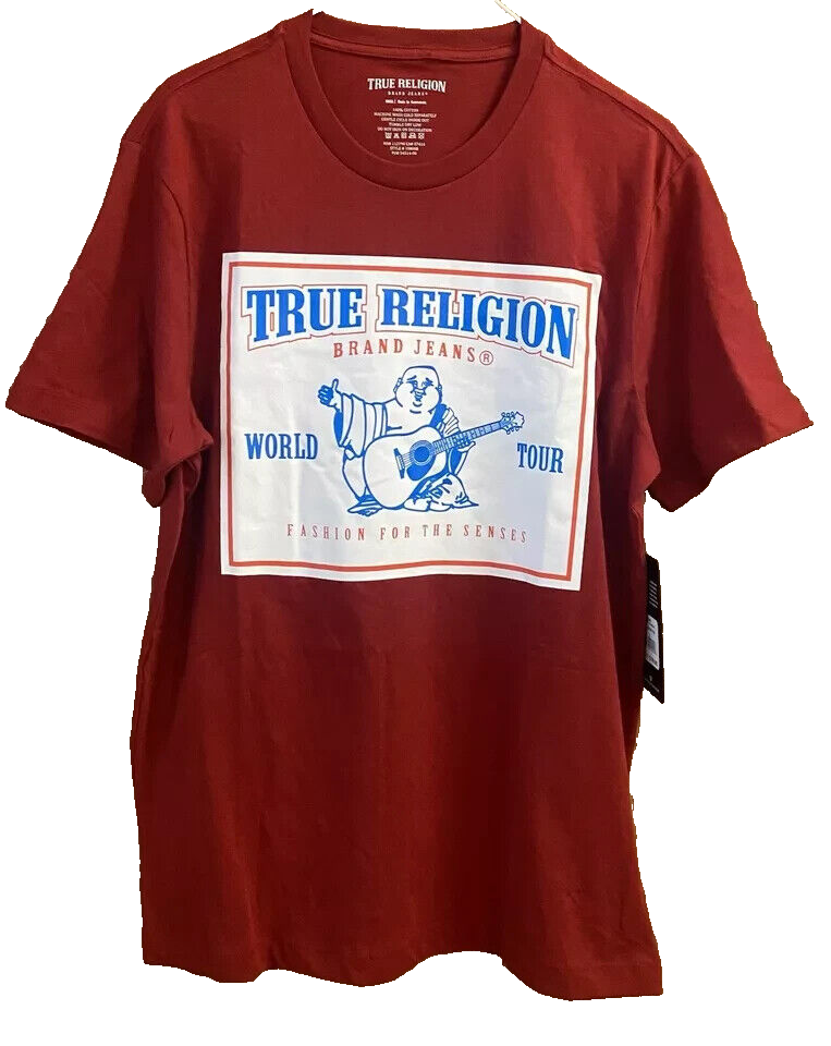NWT $59 TRUE RELIGION RED BUDDHA WORLD TOUR MEN