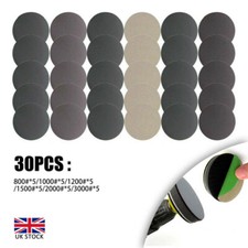 30x 125mm Wet & Dry Sanding Discs 5 Inch Sandpaper Hook&Loop Pads Grit 800-3000