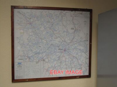 PHOTO  WEST MIDLANDS PTE BUS MAP IN STAFFORD TOWER ASTON UNIVERSITY  STILL THERE
