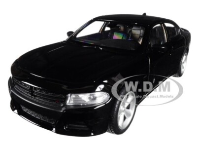 2016 DODGE CHARGER R/T BLACK 1/24-1/27 DIECAST MODEL CAR BY WELLY 24079