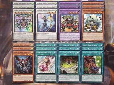 #ad #ad Yugioh Battlewasp Deck Core Set 24 card ROTA Insect Rapier the Onslaught Synchro $9.99
