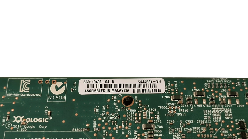 QLogic QLE3442-SR Dual Port 10GB Network Adapter BC0110402-04 FH Bracket w/ SFPs - Image 4 of 4