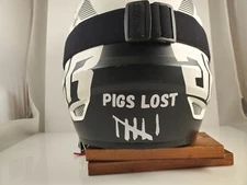 PIGS LOST Vinyl Decal Stencil for Dirtbike/Sportsbike Helmet 3" x 4" White