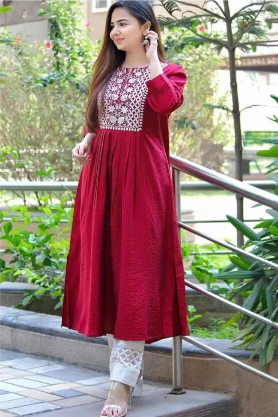 Traditional Beautiful Women's Kurti Pant Designer Wedding Wear Kurta Pajama