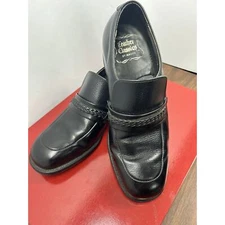 Black Leather Men’s 8.5 by Leather Classics By Mason Dress Shoes Goodyear Heels