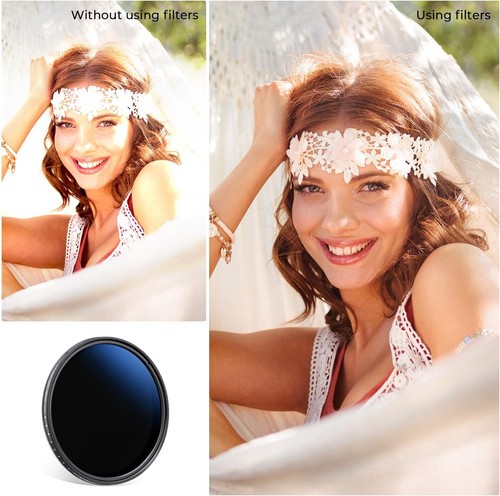 K&F Concept Variable ND2-2000 Neutral Density ND Filter49/55/58/62/67/72/77/82mm - Picture 52 of 81