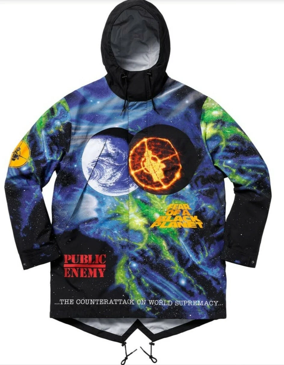 Parka conjoncée supreme SS18 moyen en couture conjoncée