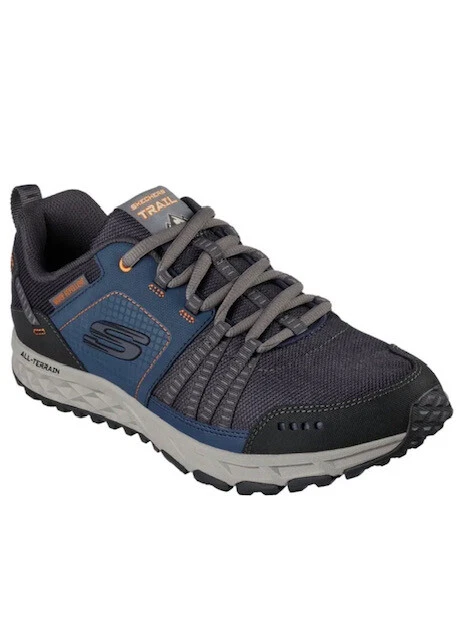 SKECHERS PLAN HIKING - Navy/Orange FREE SHIPPING | eBay