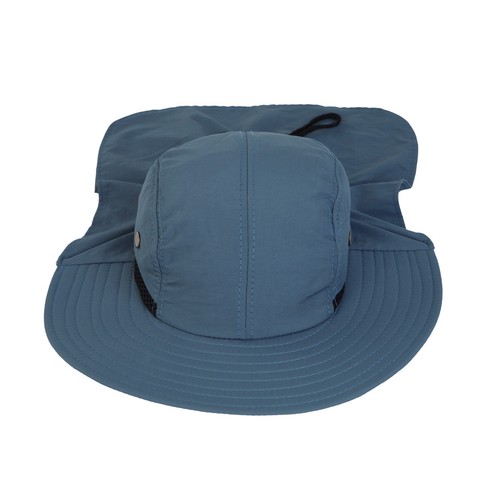 Cotton Foldable Lightweight Outdoor Fishing Hunting Safari Sun Hat w/ Back Flap - Picture 9 of 17