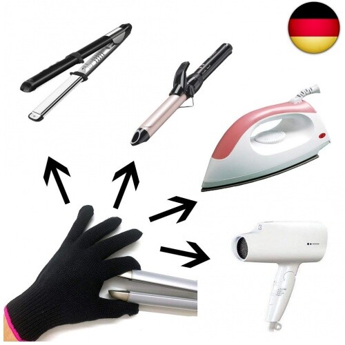 Professionelle Hitzebeständige Handschuhe für Das Haarstyling Hitze für Locken, - Bild 4 von 7
