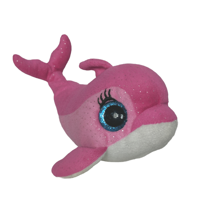 Beanie Boos Plüschtier – Surf-Delphin, 15 Cm, Pink, Mit Großen Kulleraugen, Zum Sammeln & Kuscheln
