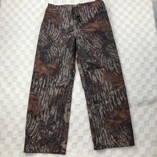 Vintage Realtree Camo Gore-Tex Pants Mens Large Brown Hunting Rainwear 10X