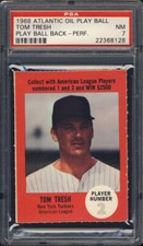 1968 Atlantic Oil Play Ball Tom Tresh PSA 7 New York Yankees