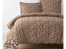 Company Store Brooke Leaf Cotton Percale Floral Full Duvet Cover Only