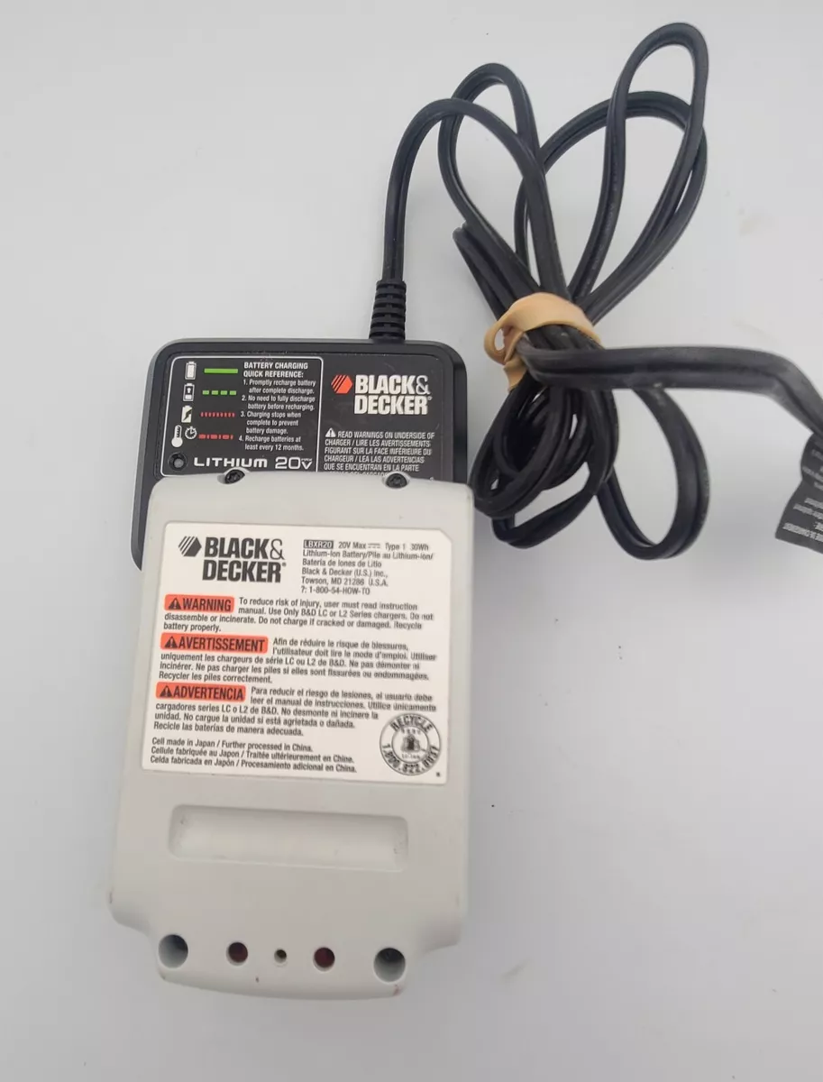 BLACK+DECKER 20V 1.5Ah Lithium Ion Battery Pack and charger