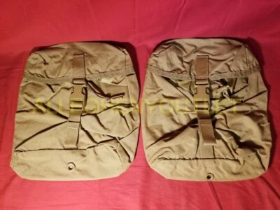 GENUINE U.S. MILITARY ISSUE USMC Sustainment Pouch Coyote Brown X 2 NEW IB BAG