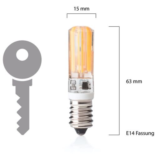 E14 LED Dimmable Candle Shape 5W = 40W, Standard, Rod, Tube, Capsule-shaped, COB, Kobos LED