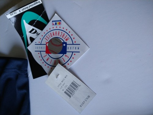 NWT YORK YANKEES LARGE MLB BUTTON DOWN DYNASTY STITCHED JERSEY DARK BLUE & WHITE - Picture 7 of 8