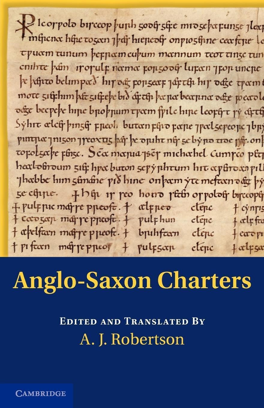 Thumbnail - Anglo-saxon Charters A. J. Robertson Taschenbuch Paperback Englisch
