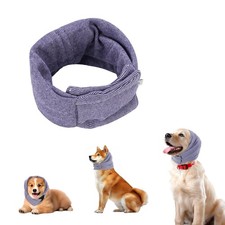 Dog Snood, Adjustable Calming Hoodie, Dogs Ear Cover for Small, Purple