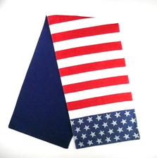 Patriotic American Flag Tapestry Table Runner 100 Cotton 13 x 51