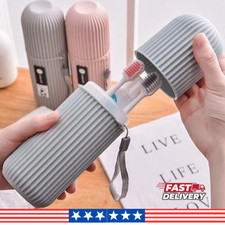 Portable Toothbrush  Toothpaste Case   Travel Camping Storage Box Protector