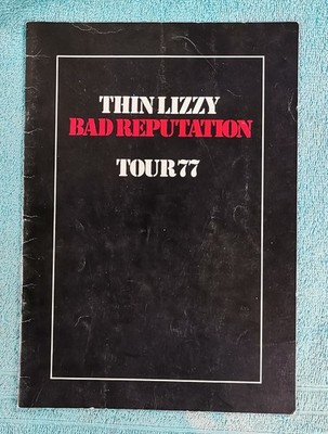 Thin Lizzy Programme Bad Reputation Phil Lynott Original Vintage  UK Tour 1977