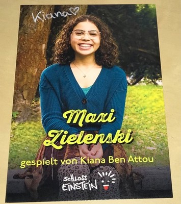 Kiana Ben Attou Original signierte Autogrammkarte Schloss Einstein Autogramm #24