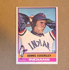 1976 Topps - Dennis Eckersley - #98 - Cleveland Indians - Rookie Card - Ex-Mt. rookie card picture