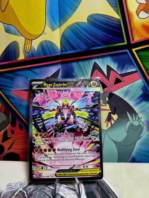 Mega Zygarde EX Full Art Pokemon Card Near Mint Rare English.