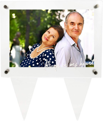 5X7 Waterproof Grave Picture Frame - Durable Acrylic Memorial Decor