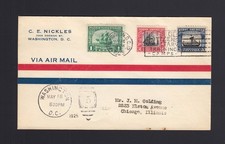 FDC: #620 & #621 2c & 5c Norse-American - NICKLES Envelope