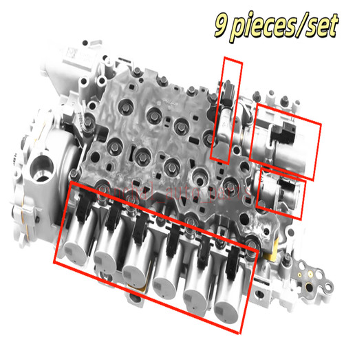 9X 8L90 8L45 8L50 valve body solenoid kit ( includes all 9 solenoids needed)