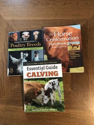 Essential Guide To Calving Poultry Breeds Horse Conformation 3 BOOK LOT GOOD