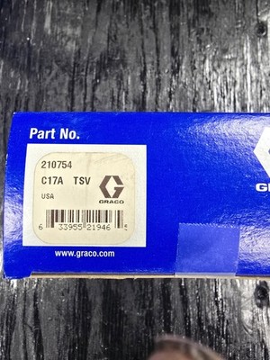Graco 210-754  Back Pressure Regulator Repair kit 210754 (NOS)