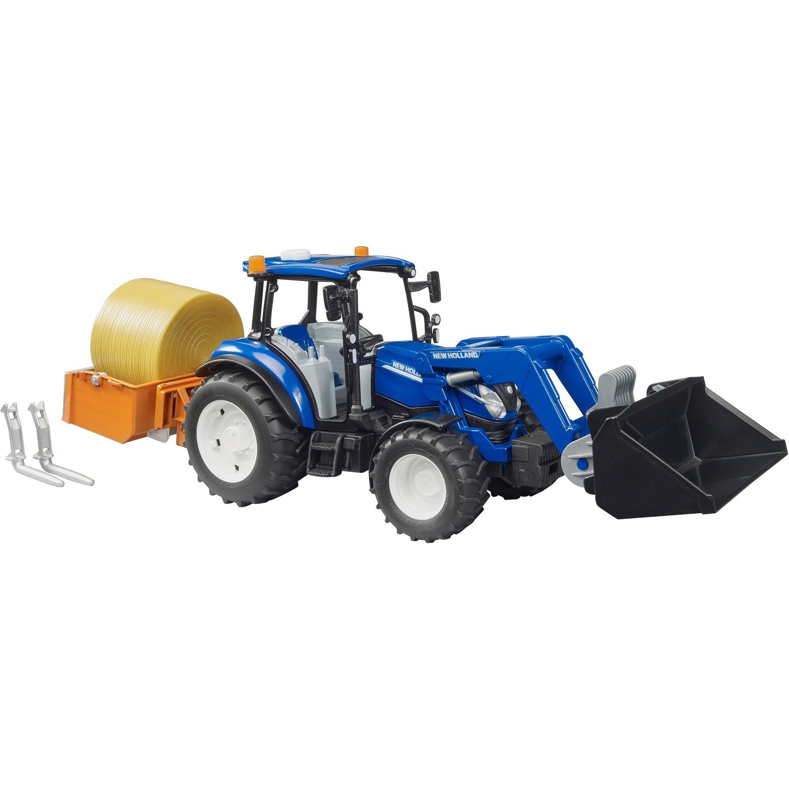 BRUDER New Holland T5.120 mit Frontlad - Immagine 2