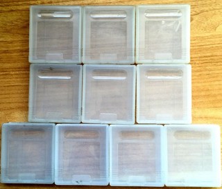 LOT 10 BOÎTIERS PROTECTION OFFICIELS JEUX NINTENDO GAMEBOY ÉTUIS HARDCASE
