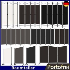 3/4/5/6-teilig Paravent Raumteiler Spanische Trennwand Sichtschutz Stoff Balkon 